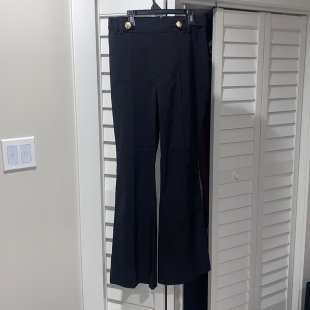 River Island Petite wide open leg black womans pants